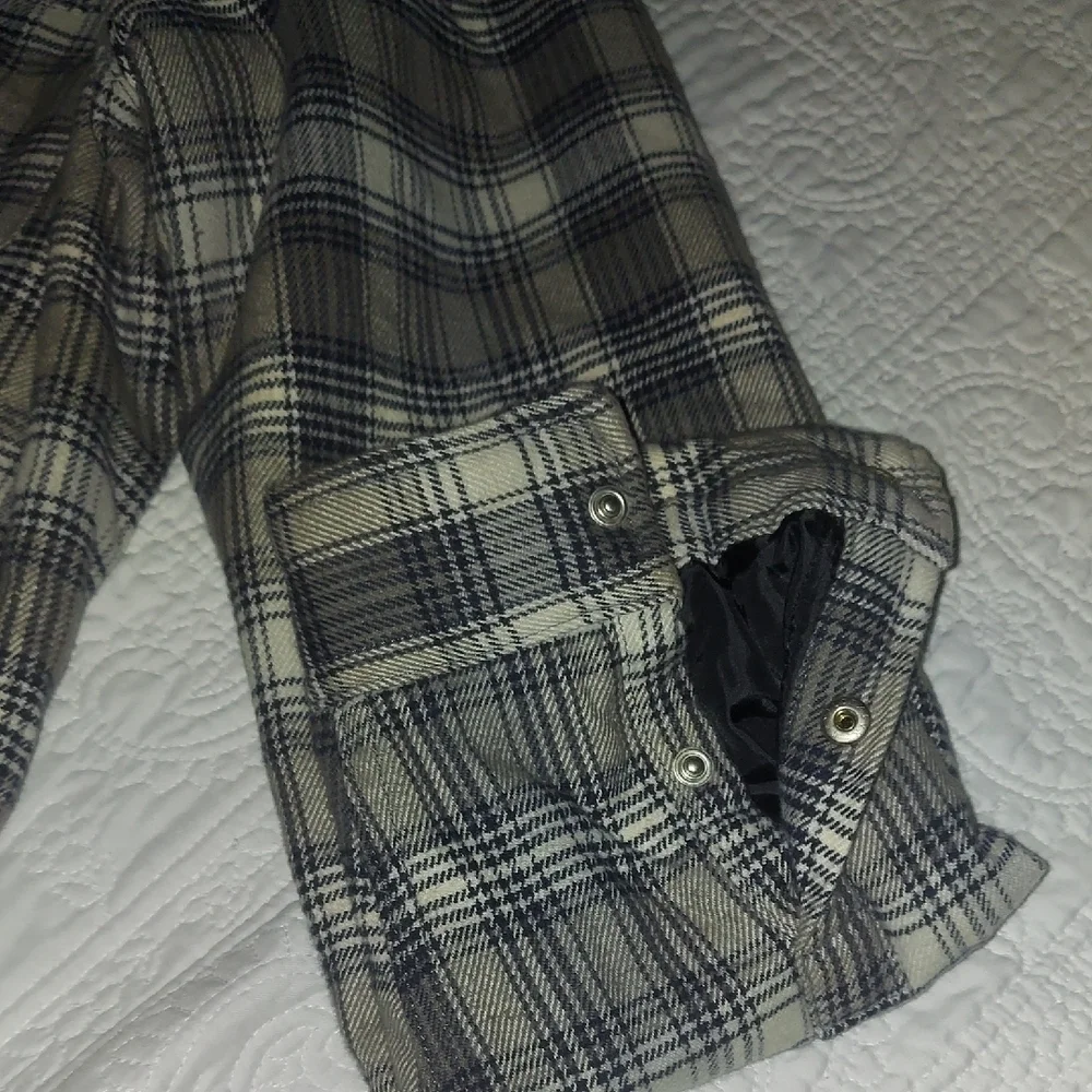 Men's Stylish Gray Plaid Button Down Shirt